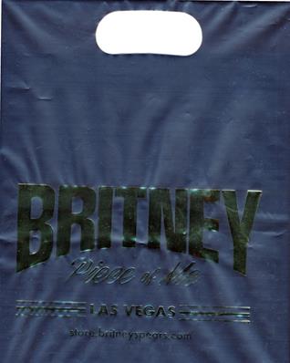 SAC GRAND MODELE PLASTIQUE BOUTIQUE / BRITNEY SPEARS / PIECE OF ME / LAS VEGAS 2014