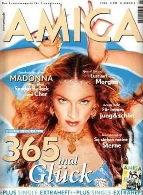 MADONNA / MAGAZINE AMICA / JANVIER 1999 / ALLEMAGNE