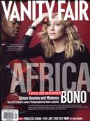 MADONNA / MAGAZINE VANITY FAIR (COUV AVEC DJIMON HOUNSOU) / JULY 2007 / UK