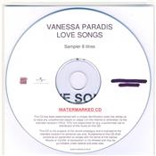 LOVE SONGS / CDR SAMPLER 8 TITRES PROMO WATERMARKED FRANCE