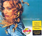 MADONNA / RAY OF LIGHT + 5 CARTES POSTALES / CD EDITION LIMITEE SINGAPOUR