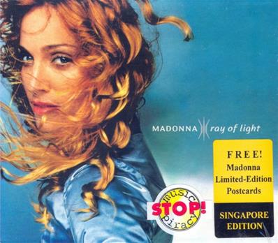 MADONNA / RAY OF LIGHT + 5 CARTES POSTALES / CD EDITION LIMITEE SINGAPOUR