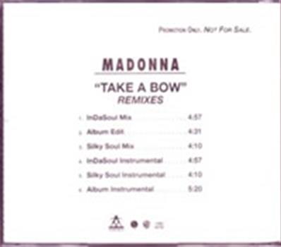 TAKE A BOW / CDS PROMO USA