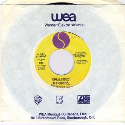 LIKE A VIRGIN / 45T 7 INCH CANADA