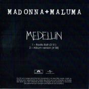 MADONNA - MEDELLIN 2 TITRES CD-R - PROMO FRANCE