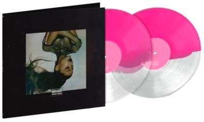 ARIANA GRANDE - THANK U, NEXT 2LP (CLEAR PINK SPLIT COLOUR VINYL)
